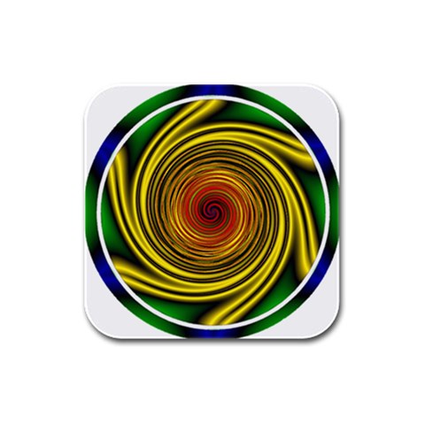 Vortex Rubber Square Coaster (4 pack) from ArtsNow.com Front