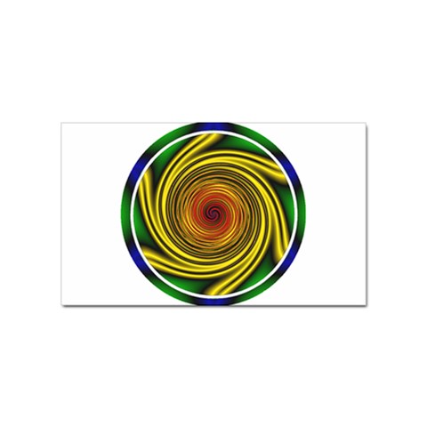 Vortex Sticker Rectangular (100 pack) from ArtsNow.com Front