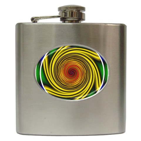 Vortex Hip Flask (6 oz) from ArtsNow.com Front