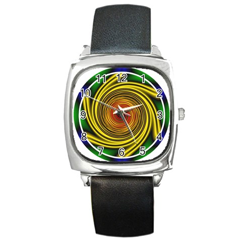 Vortex Square Metal Watch from ArtsNow.com Front