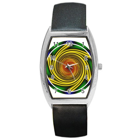 Vortex Barrel Style Metal Watch from ArtsNow.com Front