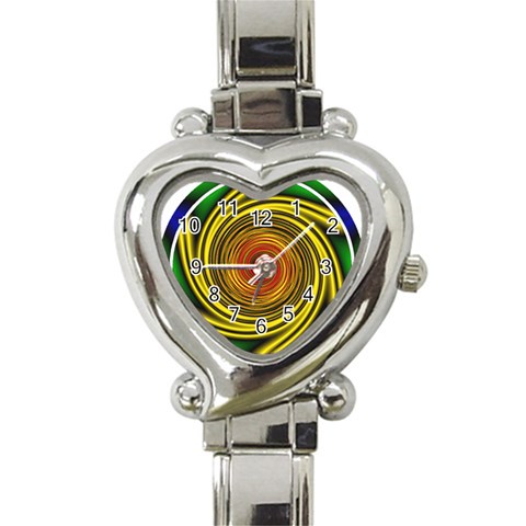 Vortex Heart Italian Charm Watch from ArtsNow.com Front