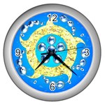 Water Energy Wall Clock (Silver)