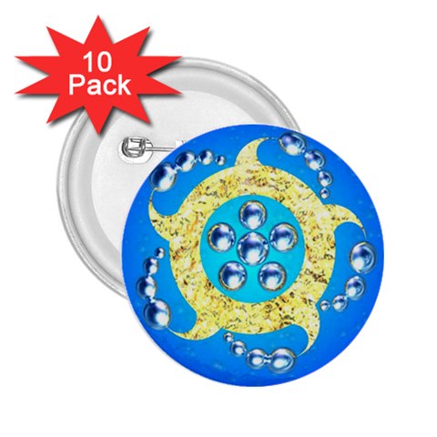 Water Energy 2.25  Button (10 pack) from ArtsNow.com Front