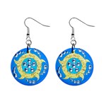 Water Energy 1  Button Earrings