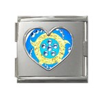 Water Energy Mega Link Heart Italian Charm (18mm)