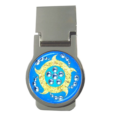 Water Energy Money Clip (Round) from ArtsNow.com Front