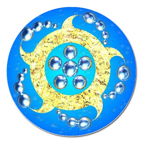 Water Energy Magnet 5  (Round) from ArtsNow.com Front