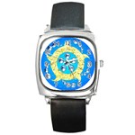 Water Energy Square Metal Watch