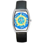 Water Energy Barrel Style Metal Watch