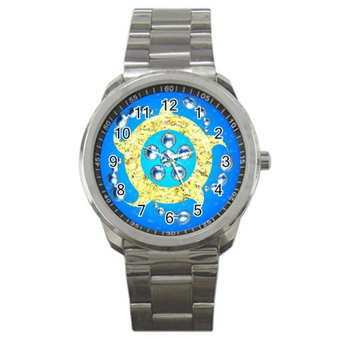 Water Energy Sport Metal Watch from ArtsNow.com Front