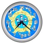 Water Energy Wall Clock (Silver)