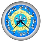 Water Energy Wall Clock (Silver)