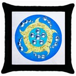 Water Energy Throw Pillow Case (Black)