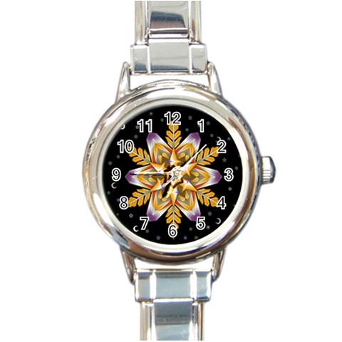 Water Harmony Round Italian Charm Watch from ArtsNow.com Front