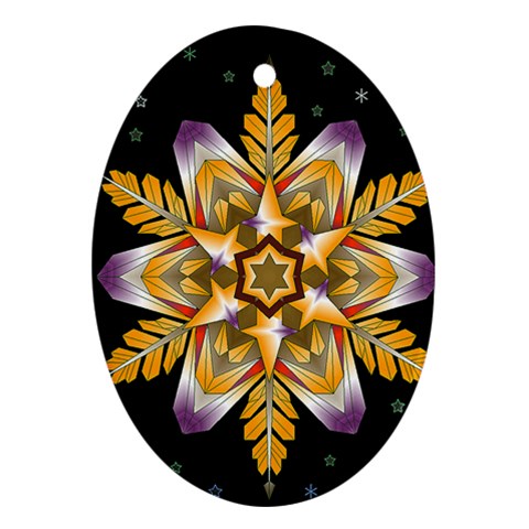 Water Harmony Ornament (Oval) from ArtsNow.com Front