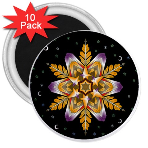 Water Harmony 3  Magnet (10 pack) from ArtsNow.com Front