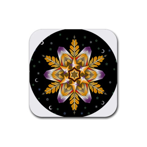 Water Harmony Rubber Coaster (Square) from ArtsNow.com Front