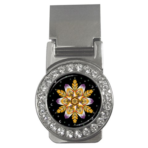 Water Harmony Money Clip (CZ) from ArtsNow.com Front