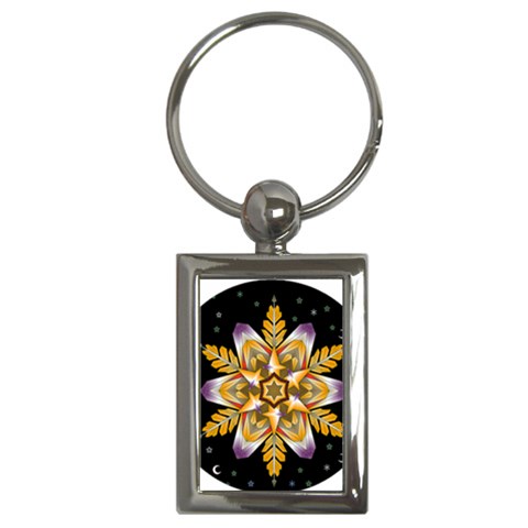 Water Harmony Key Chain (Rectangle) from ArtsNow.com Front