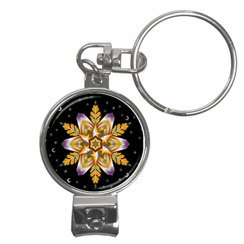 Water Harmony Nail Clippers Key Chain from ArtsNow.com Front