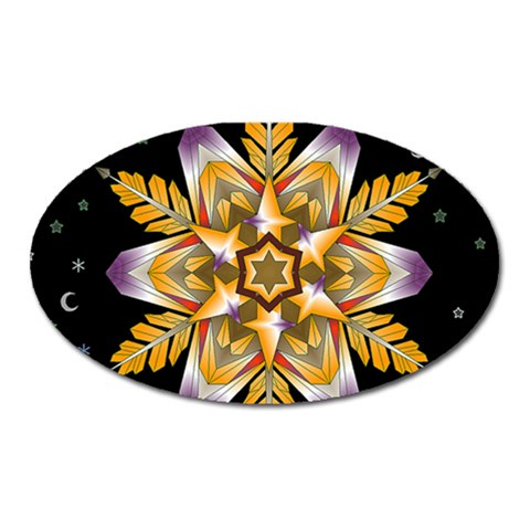 Water Harmony Magnet (Oval) from ArtsNow.com Front