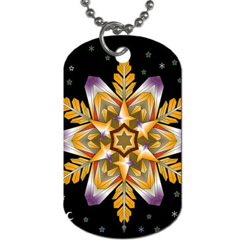 Water Harmony Dog Tag (One Side) from ArtsNow.com Front