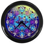 Wisdom Wall Clock (Black with 12 black numbers)