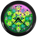 Wisdom Wall Clock (Black with 4 black numbers)