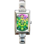 Wisdom Rectangular Italian Charm Watch