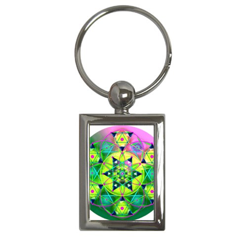 Wisdom Key Chain (Rectangle) from ArtsNow.com Front