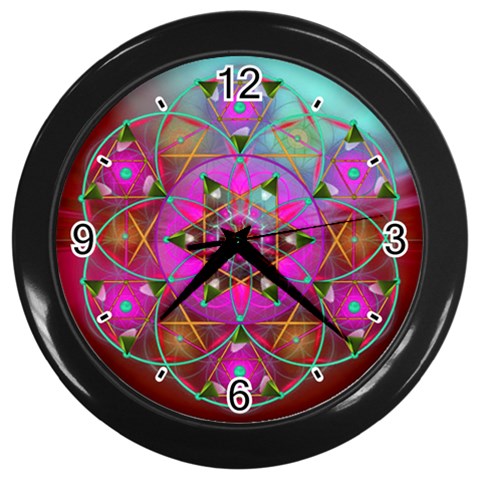 Wisdom Wall Clock (Black) from ArtsNow.com Front