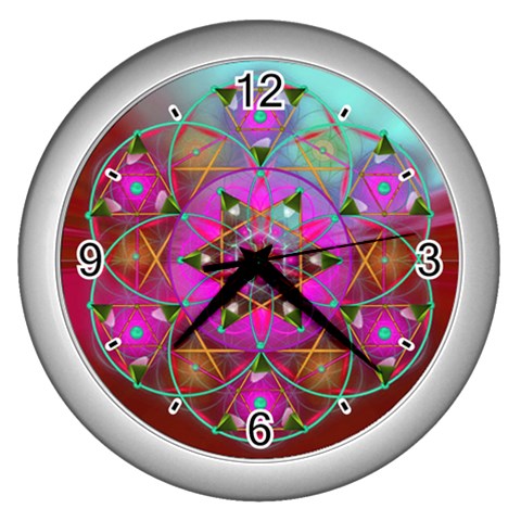 Wisdom Wall Clock (Silver) from ArtsNow.com Front