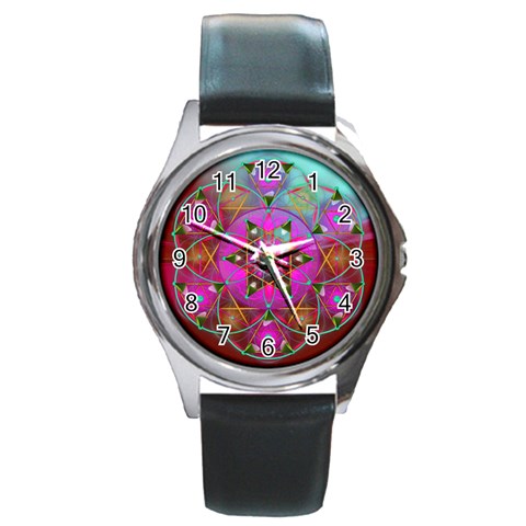 Wisdom Round Metal Watch from ArtsNow.com Front