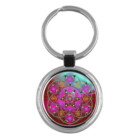 Wisdom Key Chain (Round) from ArtsNow.com Front