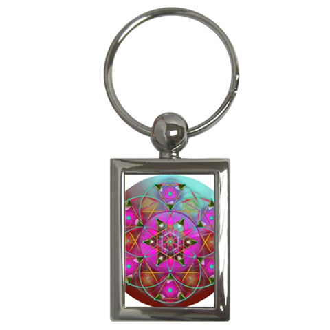 Wisdom Key Chain (Rectangle) from ArtsNow.com Front