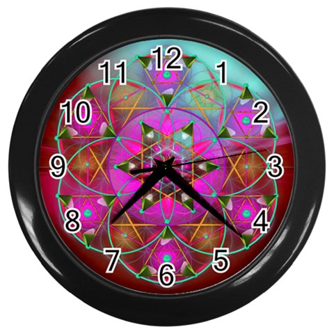 Wisdom Wall Clock (Black) from ArtsNow.com Front