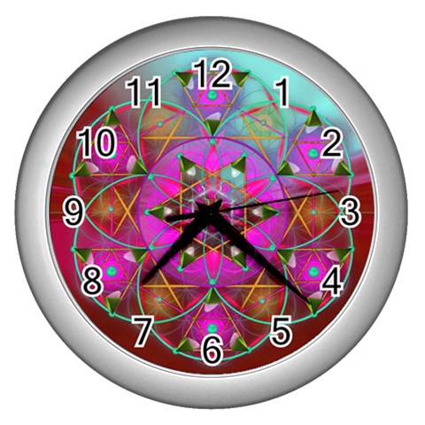 Wisdom Wall Clock (Silver) from ArtsNow.com Front