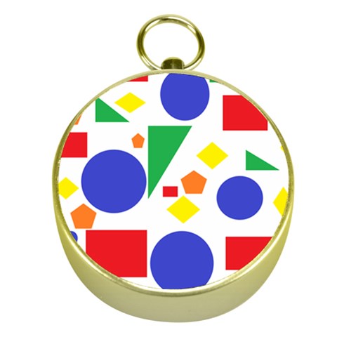 Random Geometrics Gold Compass from ArtsNow.com Front