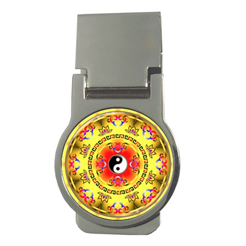 YinYang Money Clip (Round) from ArtsNow.com Front