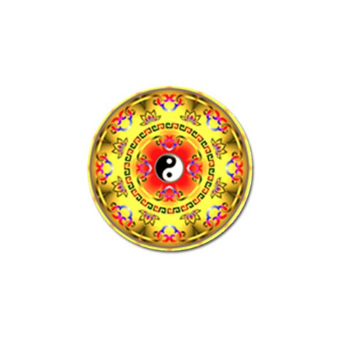 YinYang Golf Ball Marker from ArtsNow.com Front