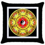 YinYang Throw Pillow Case (Black)