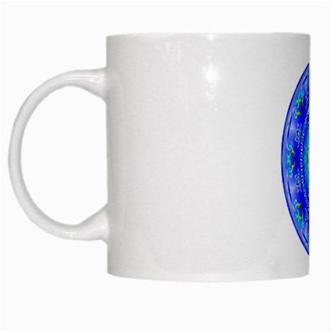 YinYang White Mug from ArtsNow.com Left