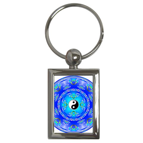 YinYang Key Chain (Rectangle) from ArtsNow.com Front