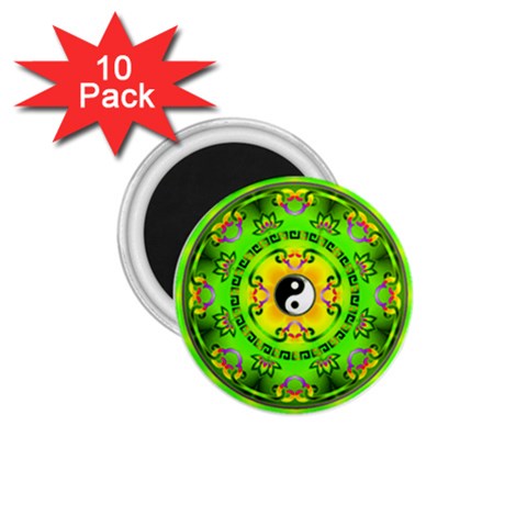 YinYang 1.75  Magnet (10 pack)  from ArtsNow.com Front