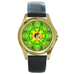 YinYang Round Gold Metal Watch