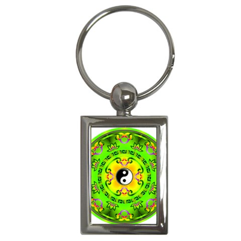 YinYang Key Chain (Rectangle) from ArtsNow.com Front