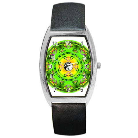 YinYang Barrel Style Metal Watch from ArtsNow.com Front