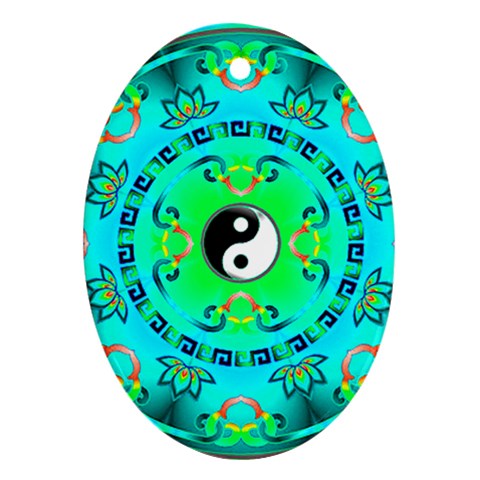 YinYang Ornament (Oval) from ArtsNow.com Front