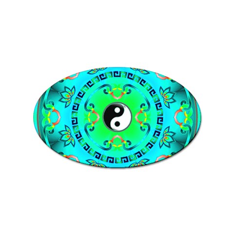 YinYang Sticker Oval (10 pack) from ArtsNow.com Front